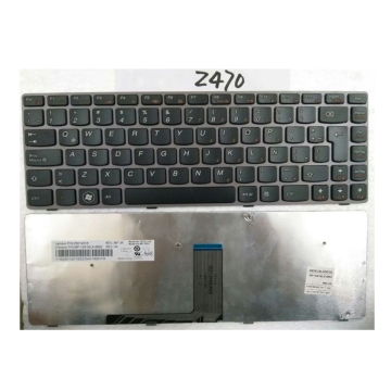 OEM New Laptop Keyboards with Frame for Lenovo Ideapad Z370 Z470 - Non Backlit US Layout