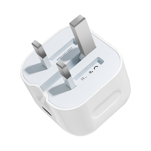 Vikta Storbritanniens plug 20w USB-C telefonväggladdare