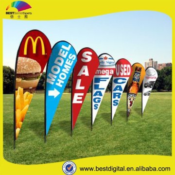 advertising teardrop beach flags