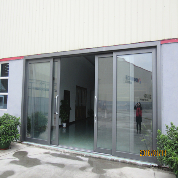 SS304 big handle size customized aluminium pull door