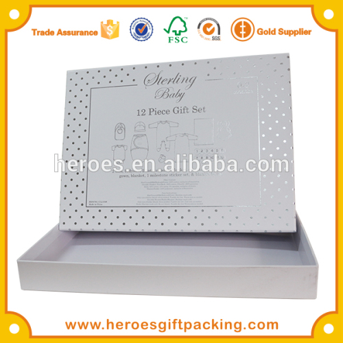 Trade Assurance Black with White Polka Dots Printed Gift Paper Packaging Boxes