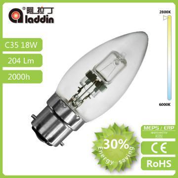 B22 Candle ERP2000H Halogen Lamp 18W