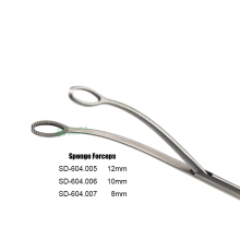 VATS Sponge forceps thoracoscopic instruments 8mm 10mm 12mm