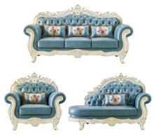 Solid wood cheap royal living room sofa