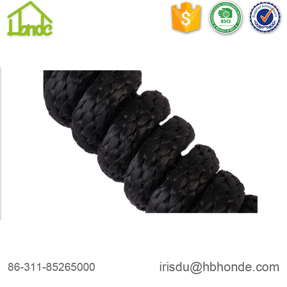 Black Smooth Polyester Lead Rope