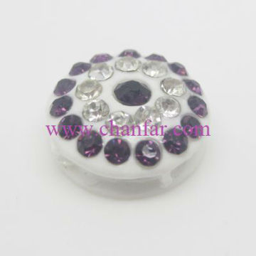 Newly purple crystal resin bead jewelry