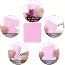Wholesale Pink White Lash Adhesive Remover Cotton Sheets
