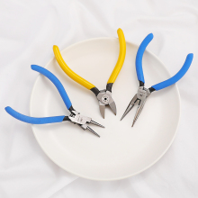 DIY Jewelry Basic Tools: Blue Round-nose Stainless Steel Pliers for Making and Repairing