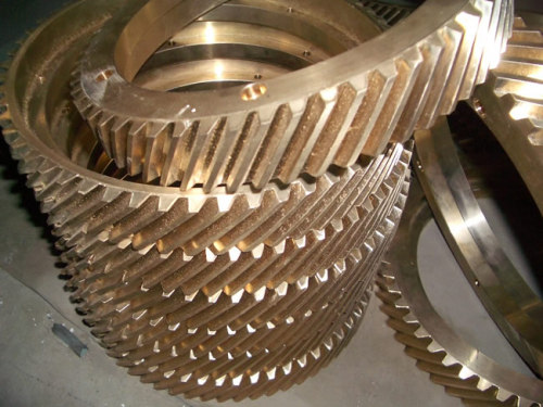 เครื่องกลึง CNC Machining Copper Bronze Copper Gear ทองแดง