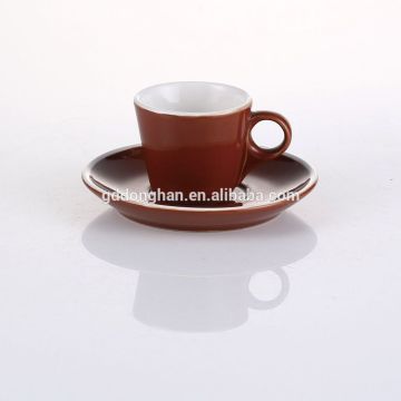 wholesale elegant cermaic 3oz coffee sampling cup with saucer