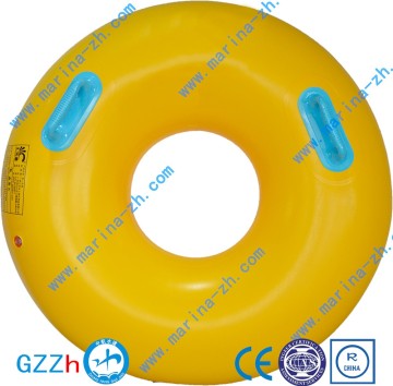Inflatable donut pool float cheap Swin ring with handles