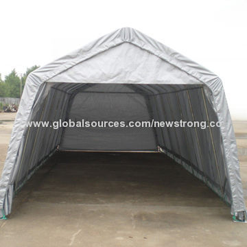 Carport for One Car, with Acuminate Roof and Zipper Door, Easy-to-assembleNew