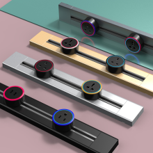 Tri-Color Multifunctional British Standard Track Socket Adapter for Home and Office