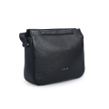 Mini Fashion Lady Black Zipper Crossbody Leather Bags