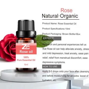 Aceite de aromaterapia 100% puro aceite de rosa natural para la cara
