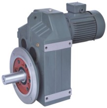 Helical geared motor