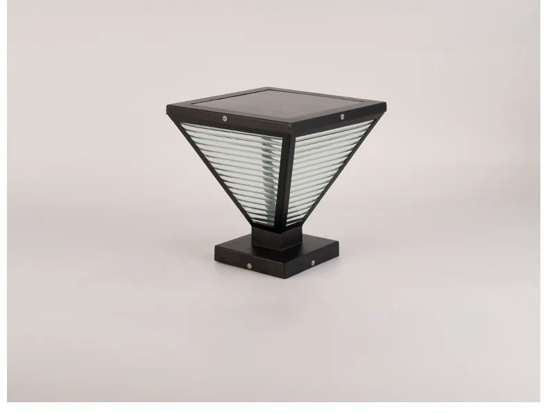 Modern Outdoor Solar Column Lights for Patios and Walkways