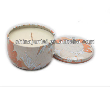 citronella outdoor candle in tin holder