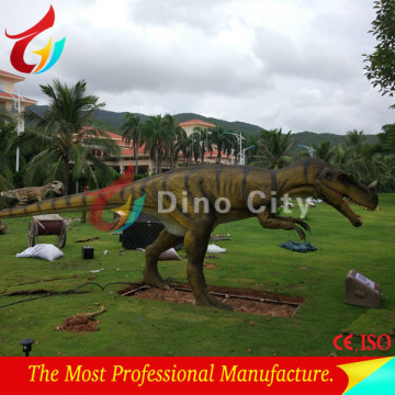 Outdoor dinosaur park equipment robot animatronic carnotaurus