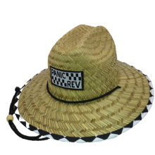 Custom Woven Patch Straw Hats for Kids and Men