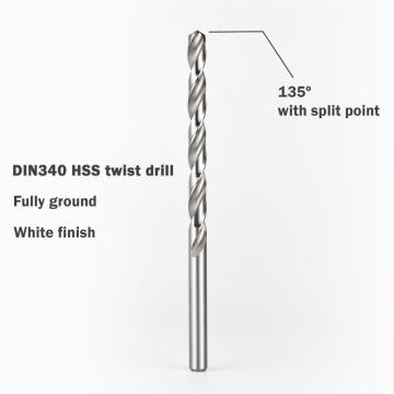 4241 HSS Twist Drill Bit Set White Finish White