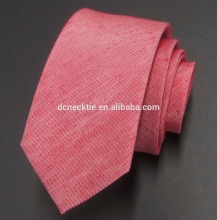 red linen tie