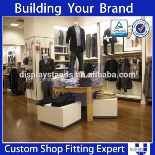 Men's clothing shop display stand retail shop fitouts