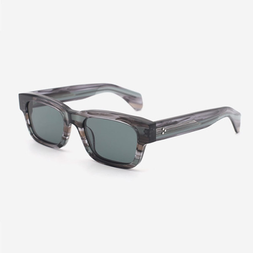 Square Full-rim Acetate Unisex Sunglasses 24A8016