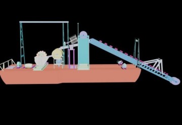 Sand Bucket Dredger Model