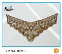 Wholesales Iron Beaded Crystal Rhinestone Appliques For Shoe