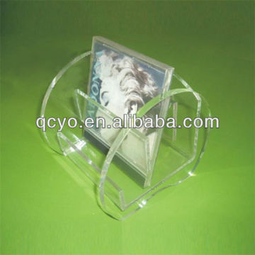 Promotional gift rotating plastic photo cube frame