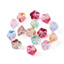 PandaHall - Mixed Color Trumpet Flower Electroplate Glass Beads: Unique & Stylish Accessories
