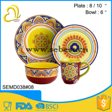 new design porcelain imitating tableware dinner set melamine ware