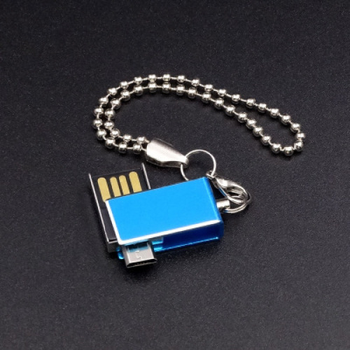 Mini lecteur flash USB OTG pivotant personnalisé