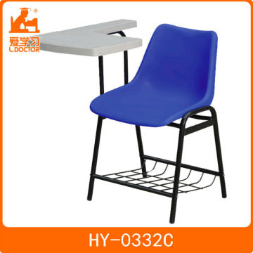 school chair with writing board