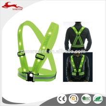 2017 Factory Direct Provide OEM service cheap running flashing led safety vest with led light