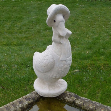 Wholesale cheap and fine white marble duck sculpture for sale