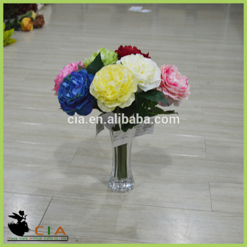 2015 Artificial Flower China Artificial Flower Wholesale Artificial Colorful Peony