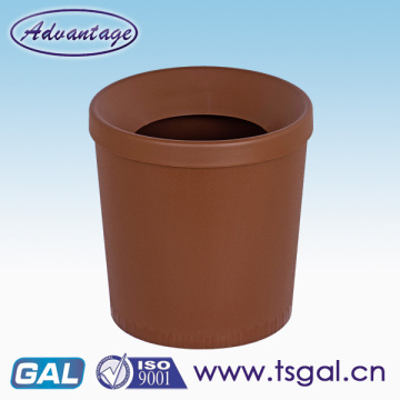 Open top plastics trash bin