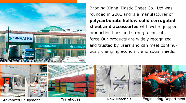 Polycarbonate Hollow Plastic Sheet Board Construction Materials