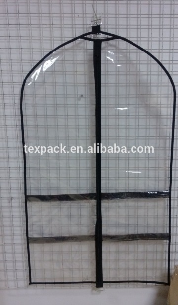 Fashion clear PVC garment cover, garment storage bag