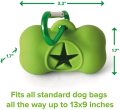Dispensador de saco de resíduos de cão de silicone ecológico com mosquetão