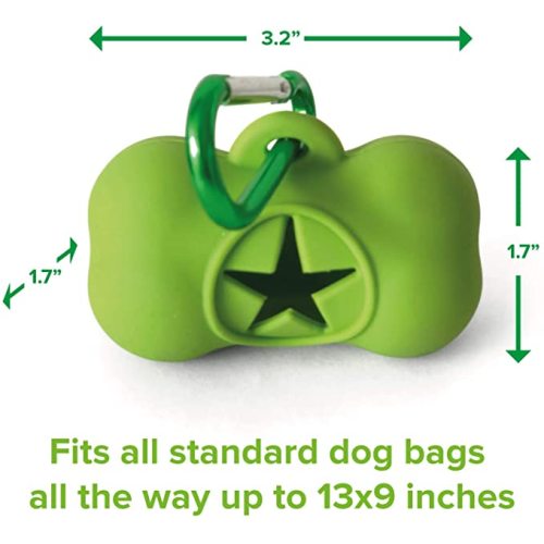 Eco-Friendly Silicone Dog Avfallspåse Dispenser med karabiner