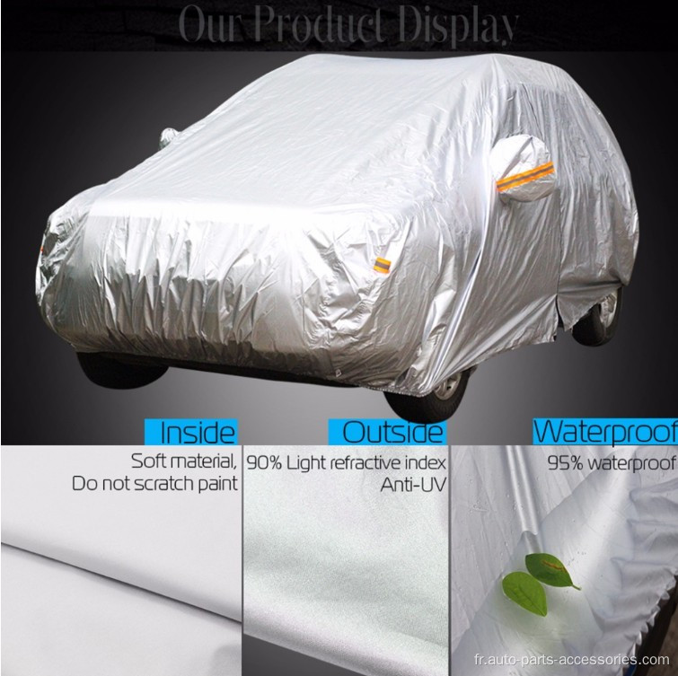 Couverture de voiture SUV ANTI UV COUVERTURE ACCESSOIRES DE VOITURES