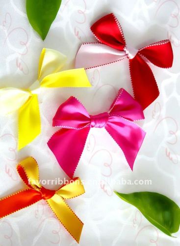 Handmade Satin Ribbon bow for underwear Dress