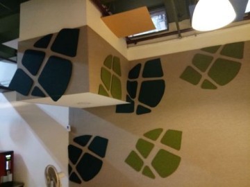 gray acoustic polyester panel