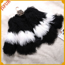 Real Mongolian Fur Clothes For Lady Fahion Plus Size Coat