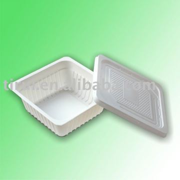 corn starch biodegradable food container with lid