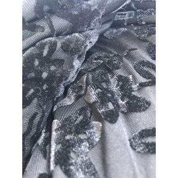 Top quality Korean velvet Burn out fabric