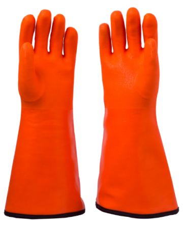 PVC Coated Gloves with gauntlet